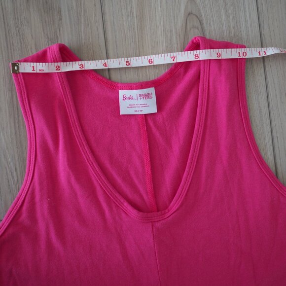 Barbiecore Smash + Tess And Barbie Bright Pink Sleeveless Jumpsuit Sz XS - Picture 12 of 14
